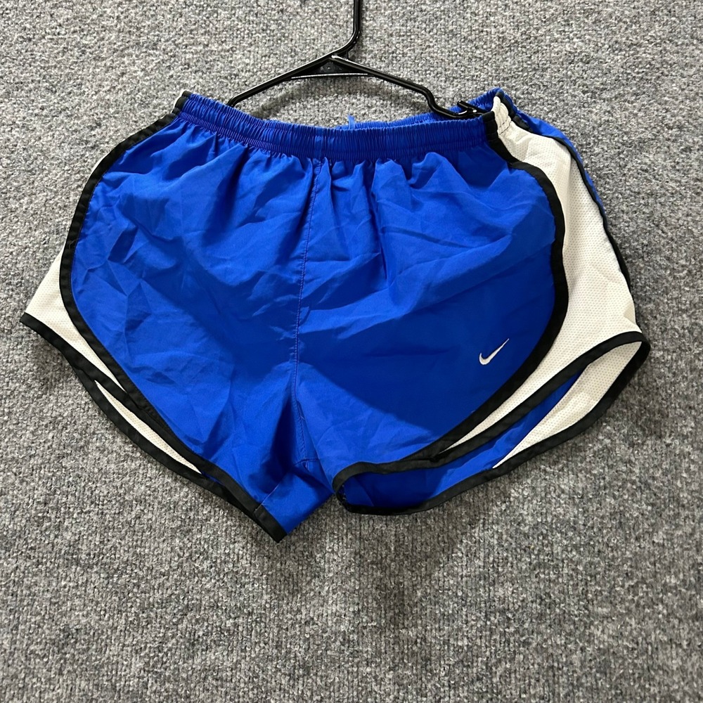 Nike Shorts Womens Size S Blue Dri-Fit Running Mesh Breathable Athletic Workout